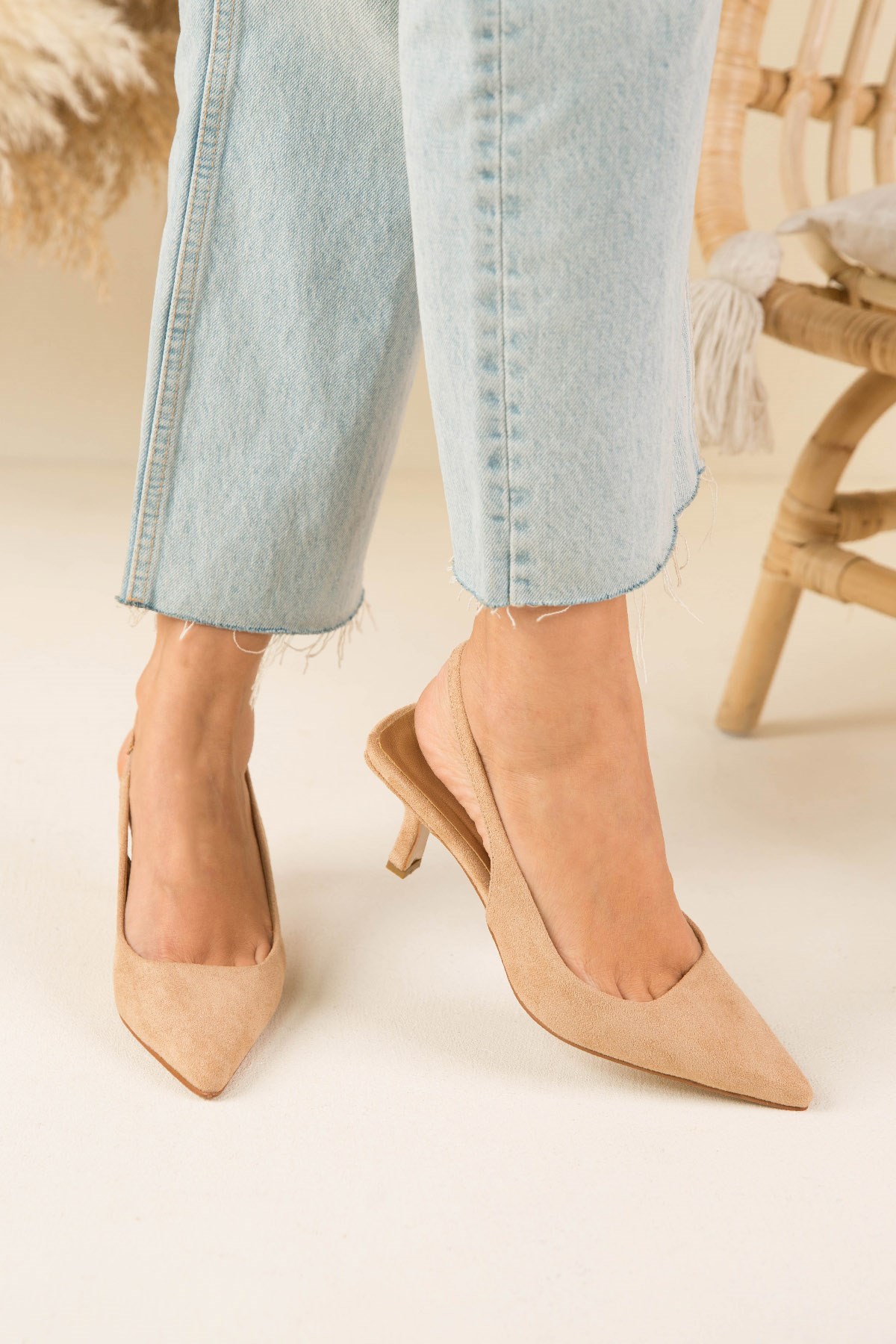 SUMMER BEJ SÜET AYAKKABI BEJ