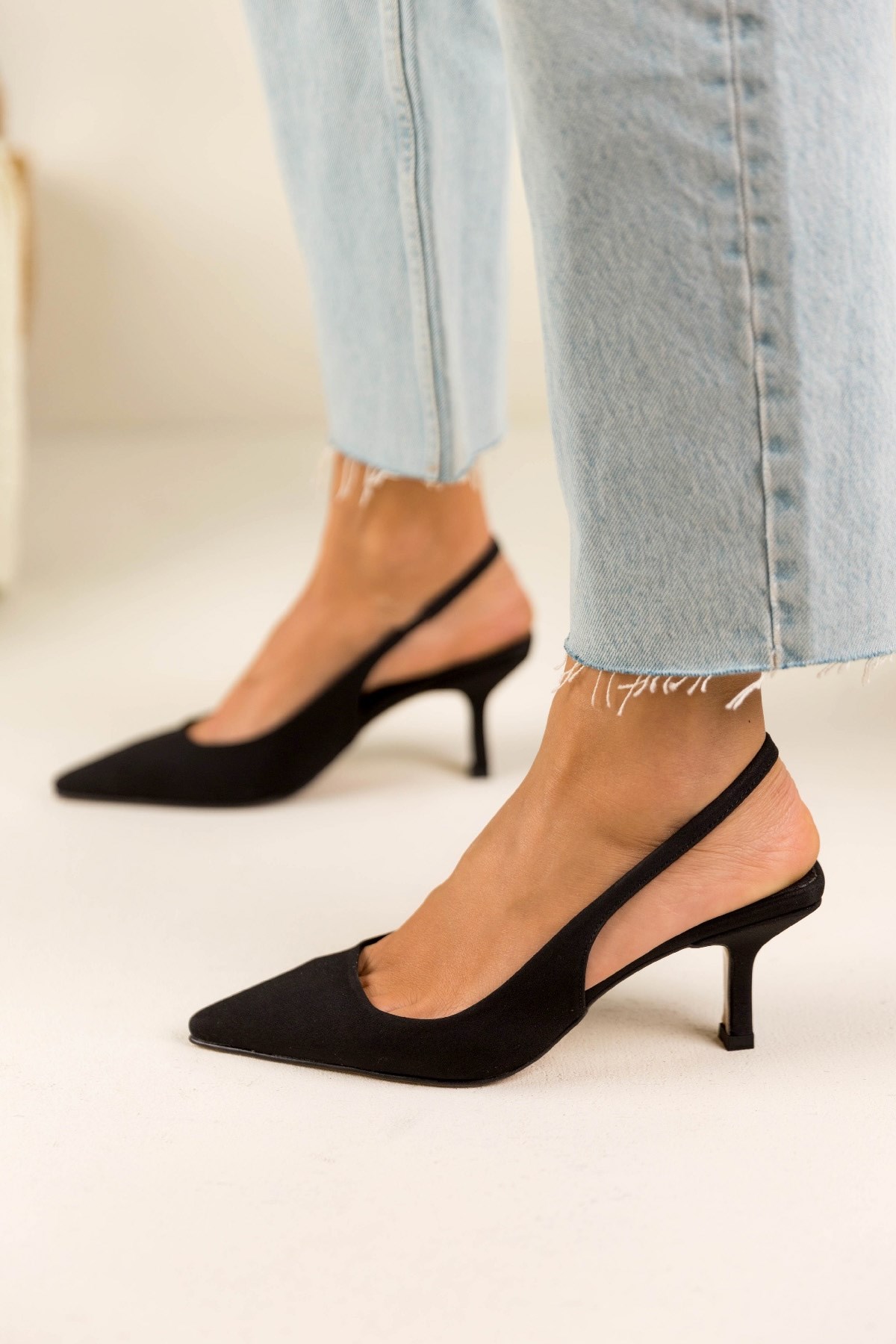 SUMMER SİYAH MAT SATEN AYAKKABI SİYAH