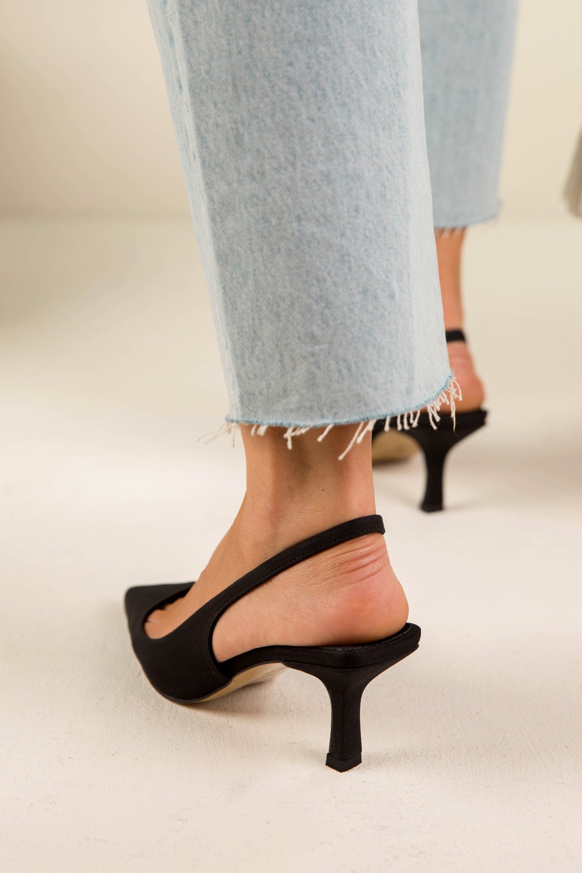 SUMMER SİYAH MAT SATEN AYAKKABI SİYAH