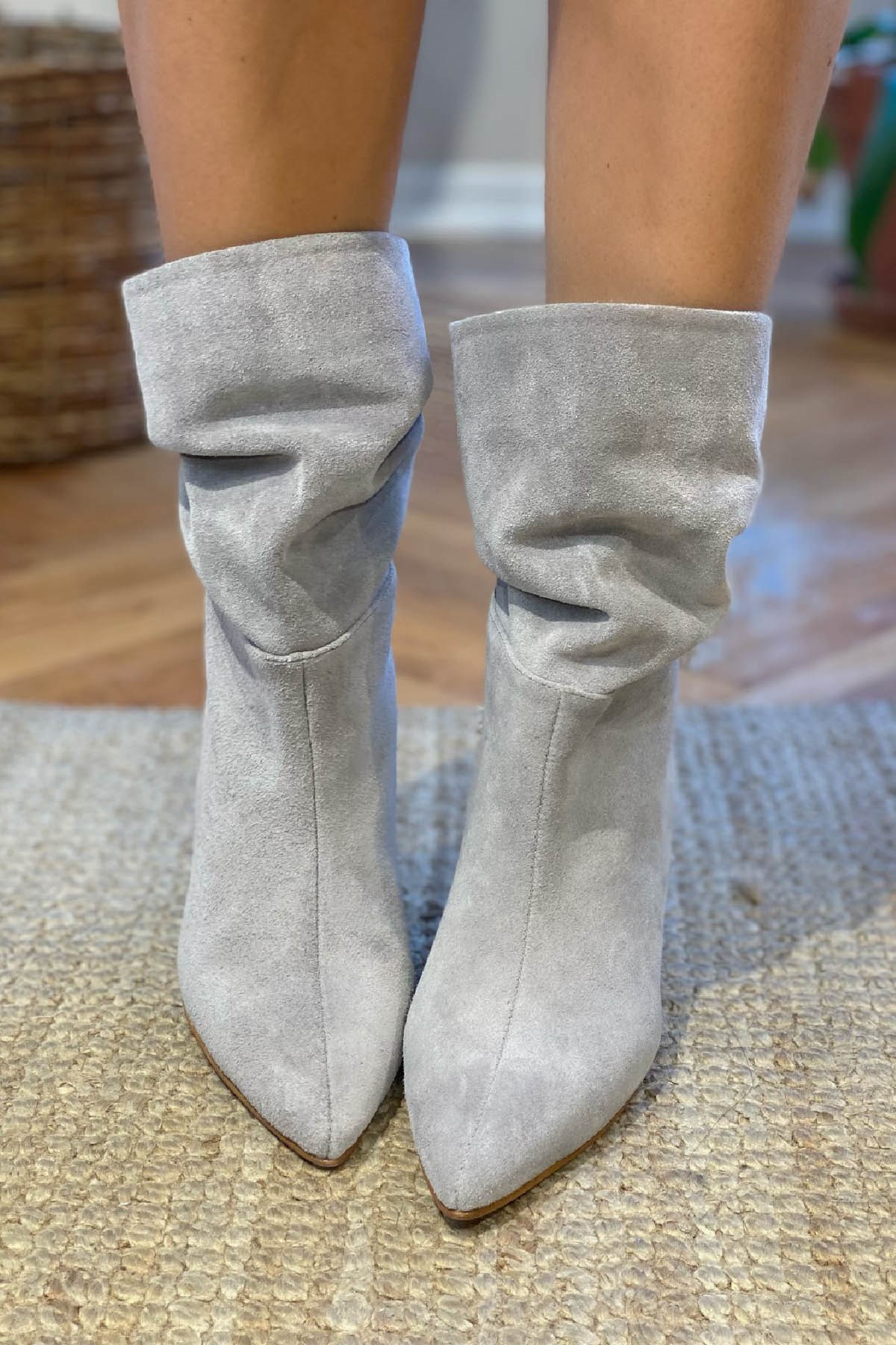 TİNA GRİ SÜET BOT GRİ