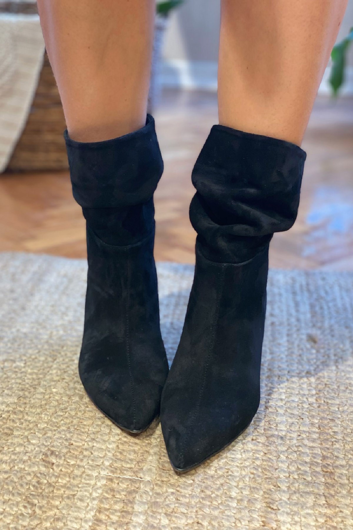 TİNA SİYAH SÜET BOT SİYAH