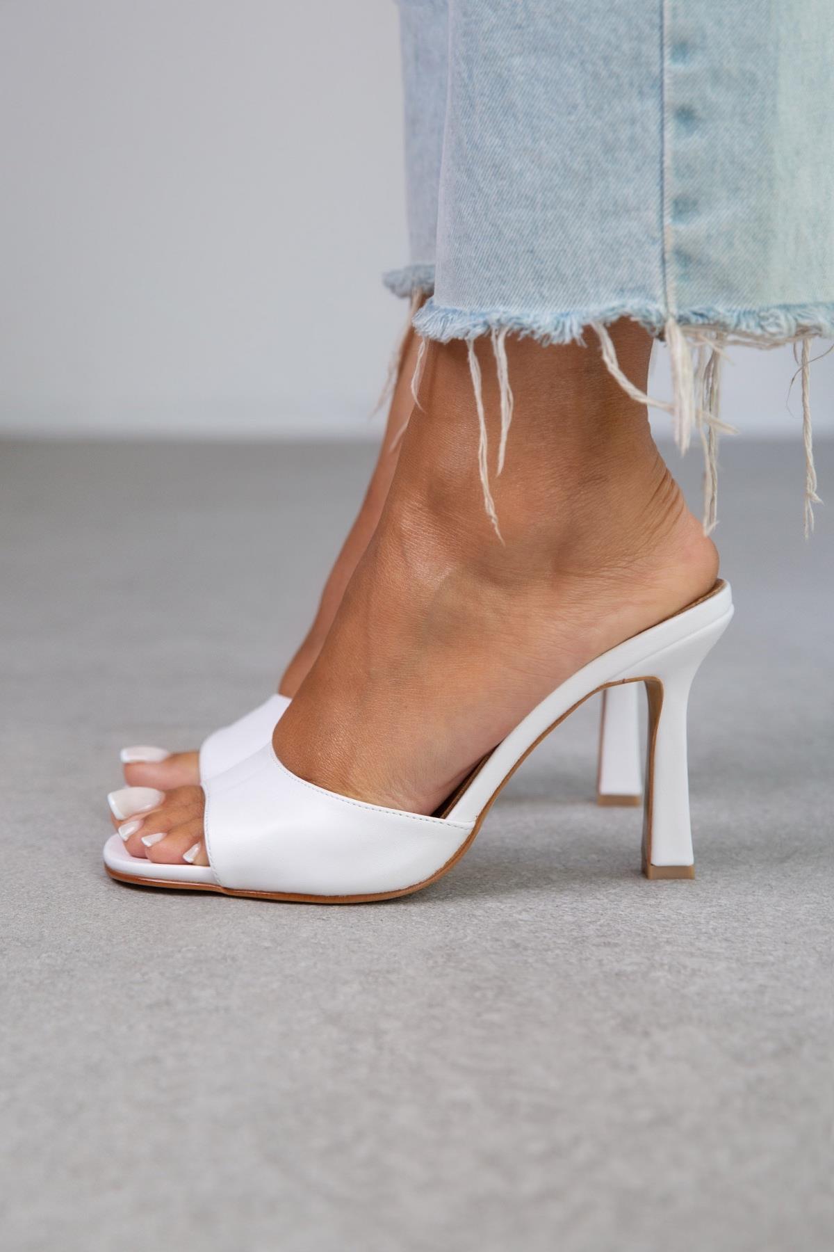 TRACY BEYAZ DERİ TERLİK BEYAZ DERİ