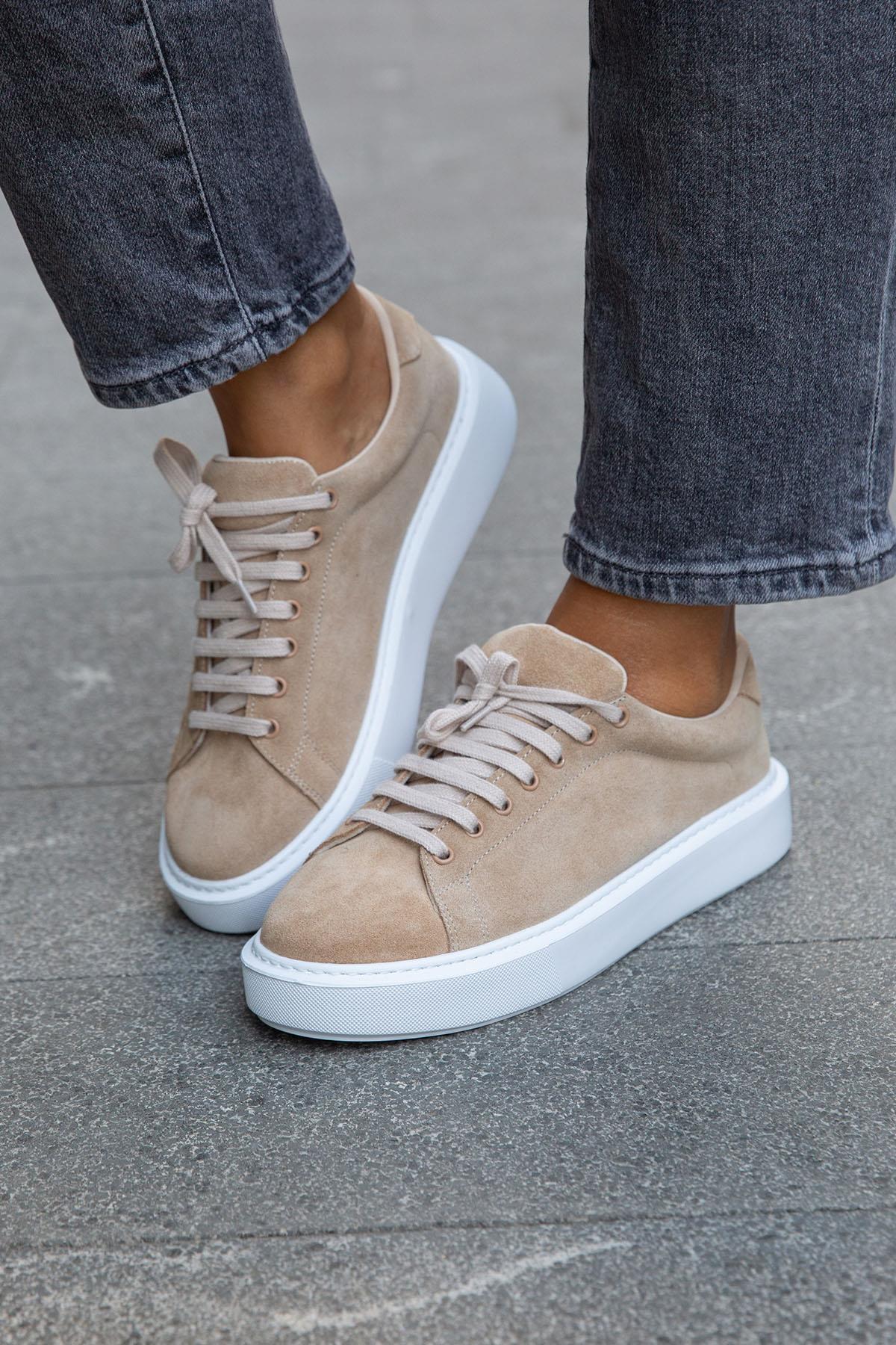 WAY BEJ SÜET SNEAKER BEJ