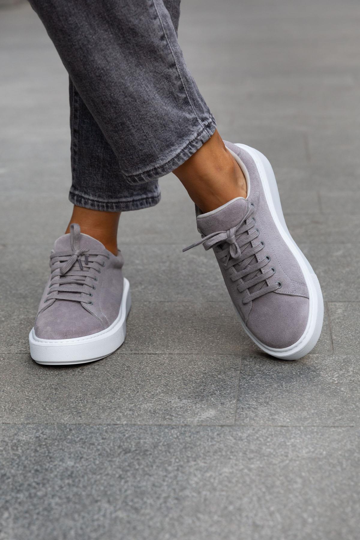 WAY GRİ SÜET SNEAKER GRİ