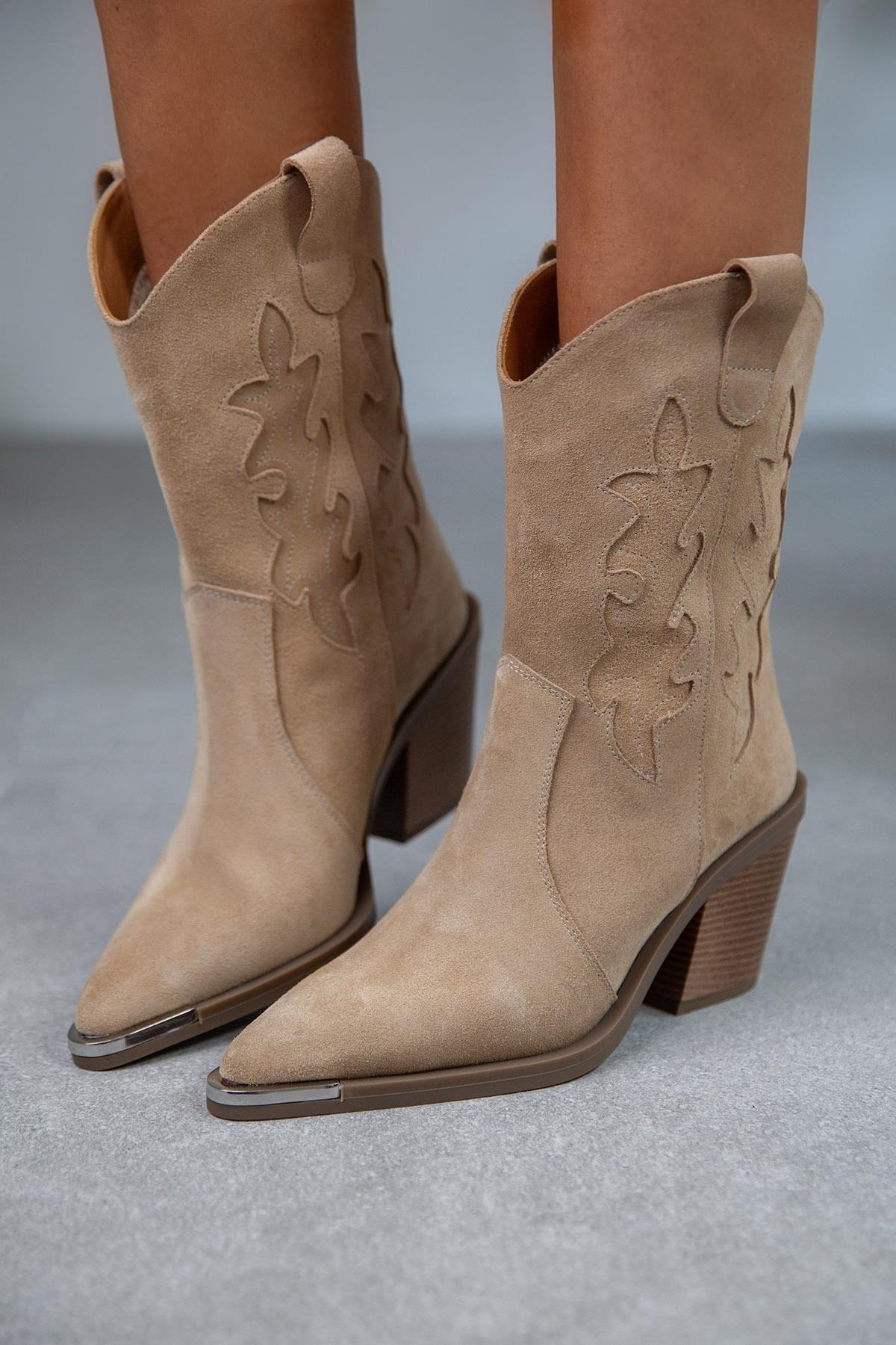 WEST BEJ SÜET KOVBOY BEJ