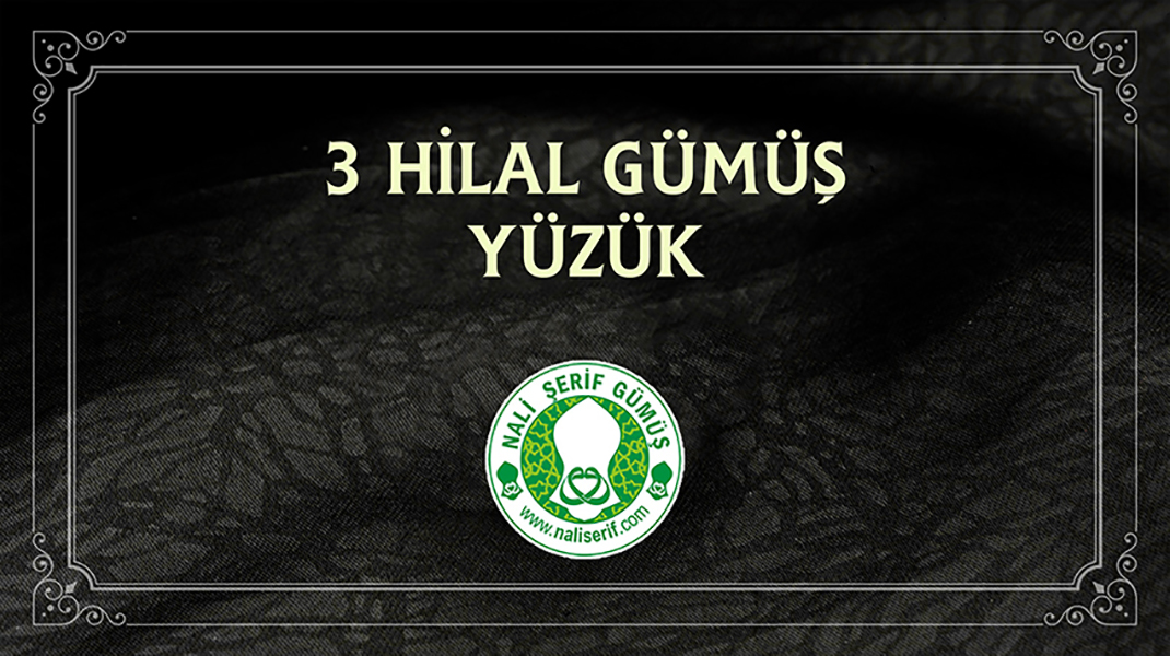 3 Hilal Gümüş Yüzük