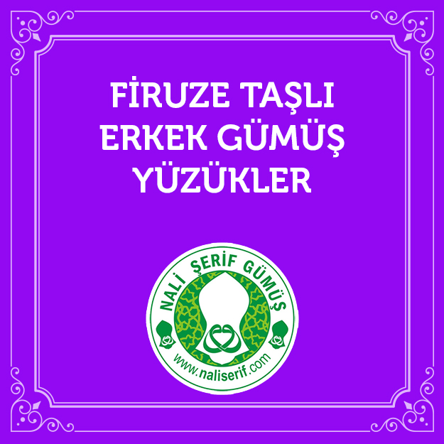 Firuze Taşlı Erkek Gümüş Yüzükler