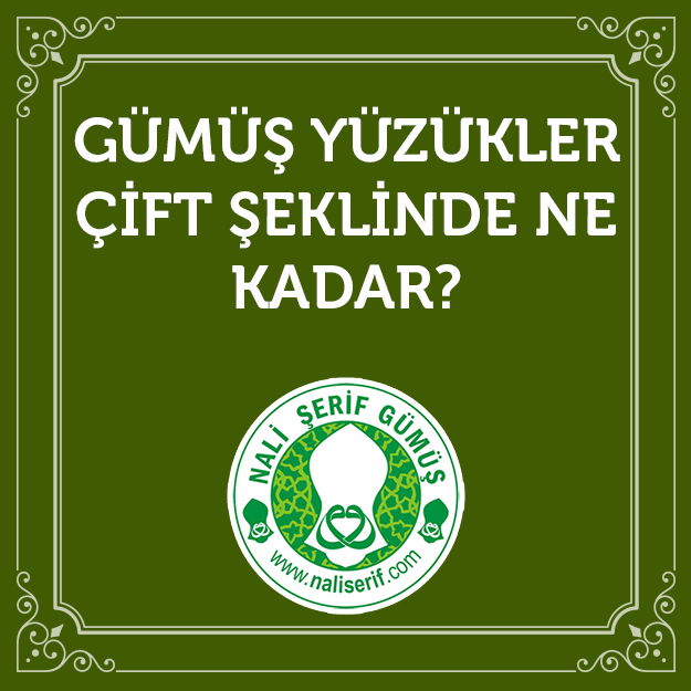 Gümüş Yüzükler Çift Şeklinde Ne Kadar?