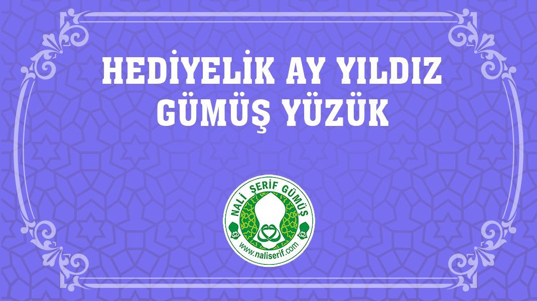 Hediyelik Ay Yıldız Gümüş Yüzük