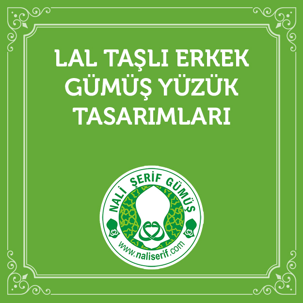 Lal Taşlı Erkek Gümüş Yüzük Tasarımları