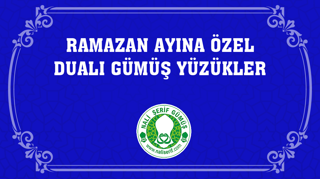 Ramazan Ayına Özel Dualı Gümüş Yüzükler