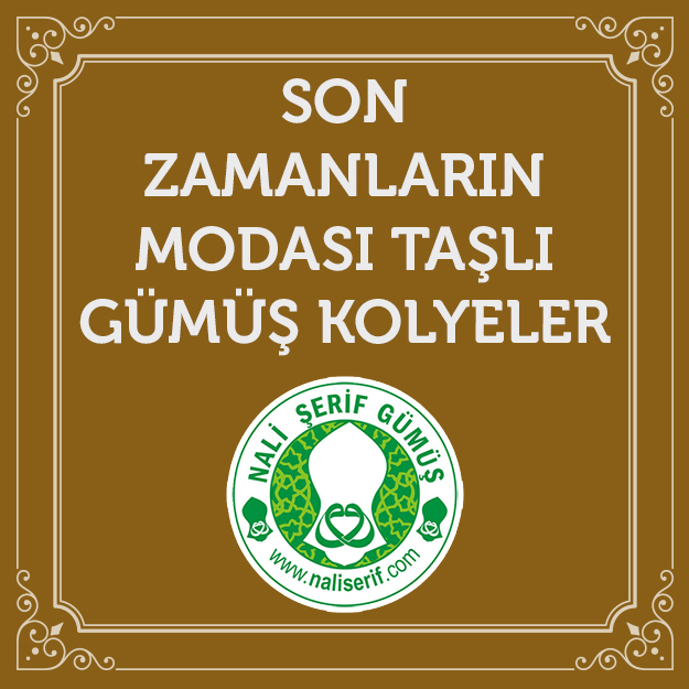 Son Zamanların Modası Taşlı Gümüş Kolyeler