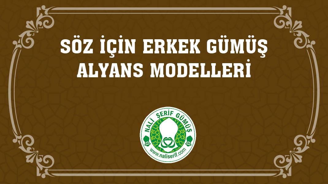 Söz İçin Erkek Gümüş Alyans Modelleri