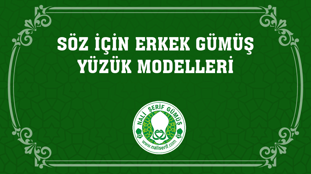 Söz İçin Erkek Gümüş Yüzük Modelleri