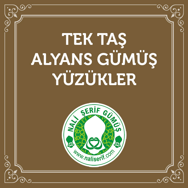 Tek Taş Alyans Gümüş Yüzükler