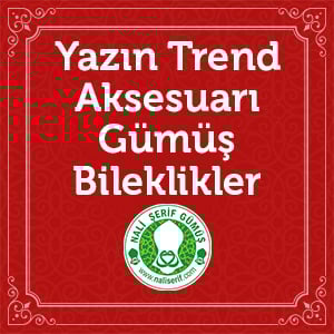 Yazın Trend Aksesuarı Gümüş Bileklikler