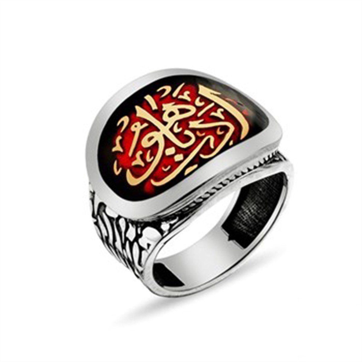 Edep Yahu 925 Ayar Gümüş Erkek Yüzüğü