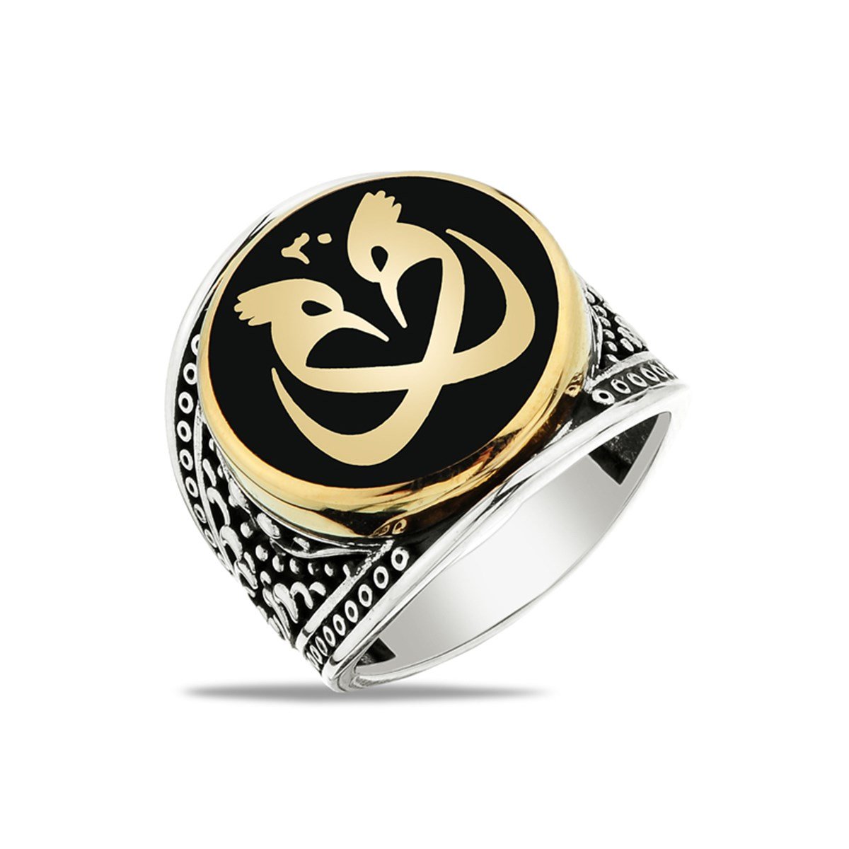 Hûd Hûd Kuşu Yüzüğü 925 Ayar Gümüş Erkek Yüzüğü