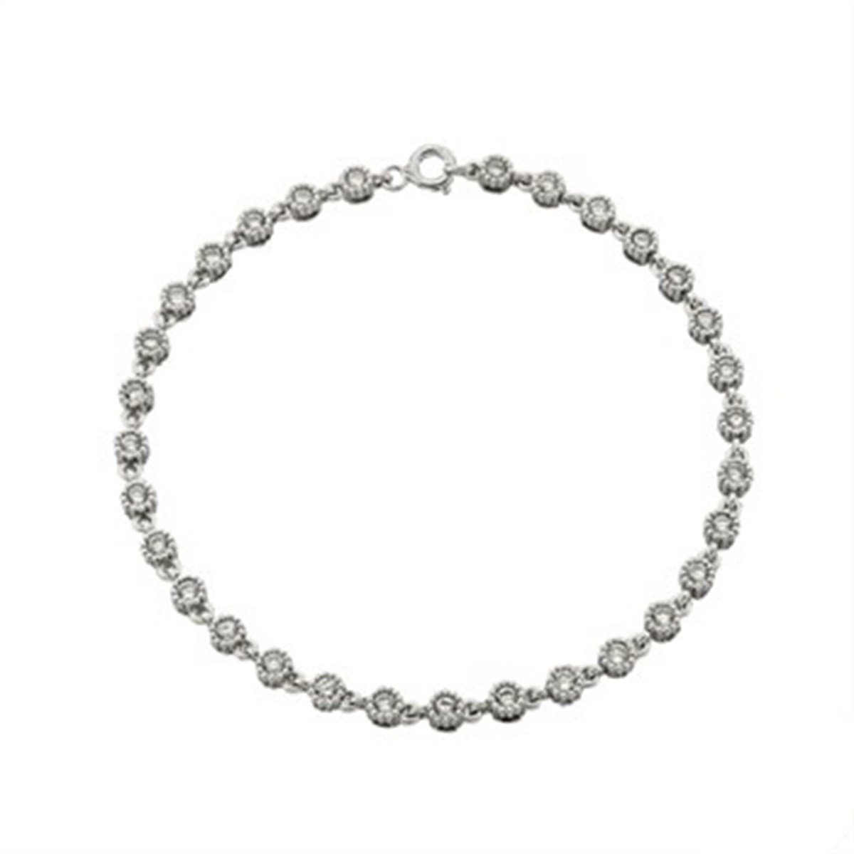 Zirkon taşlı 925 Ayar Gümüş Bayan Bileklik