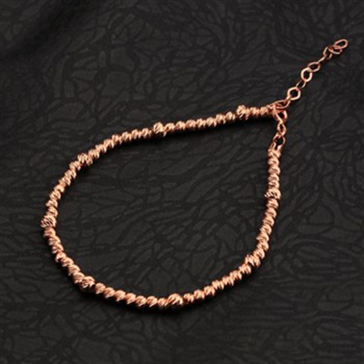 Dorica Roz Kaplamalı 925 Ayar Gümüş Bayan Bileklik