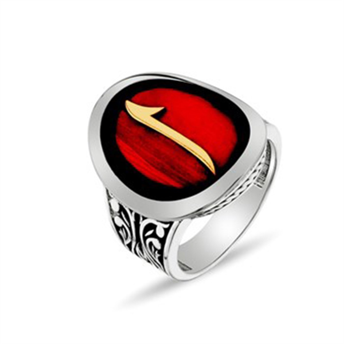 Elif 925 Ayar Gümüş Erkek Yüzük