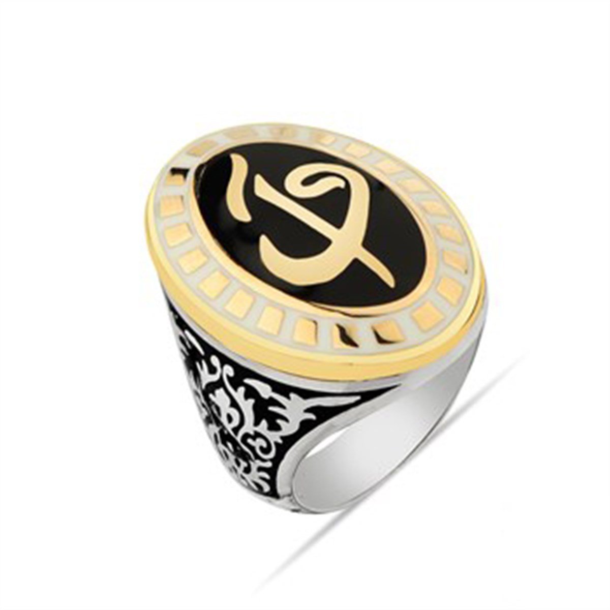 Elif Vavlı 925 Ayar Gümüş Erkek Yüzüğü