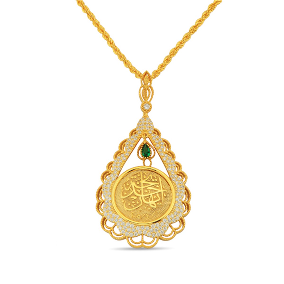 İsme Özel Altın Kaplamalı 925 Ayar Gümüş Kolye ve Zinciri