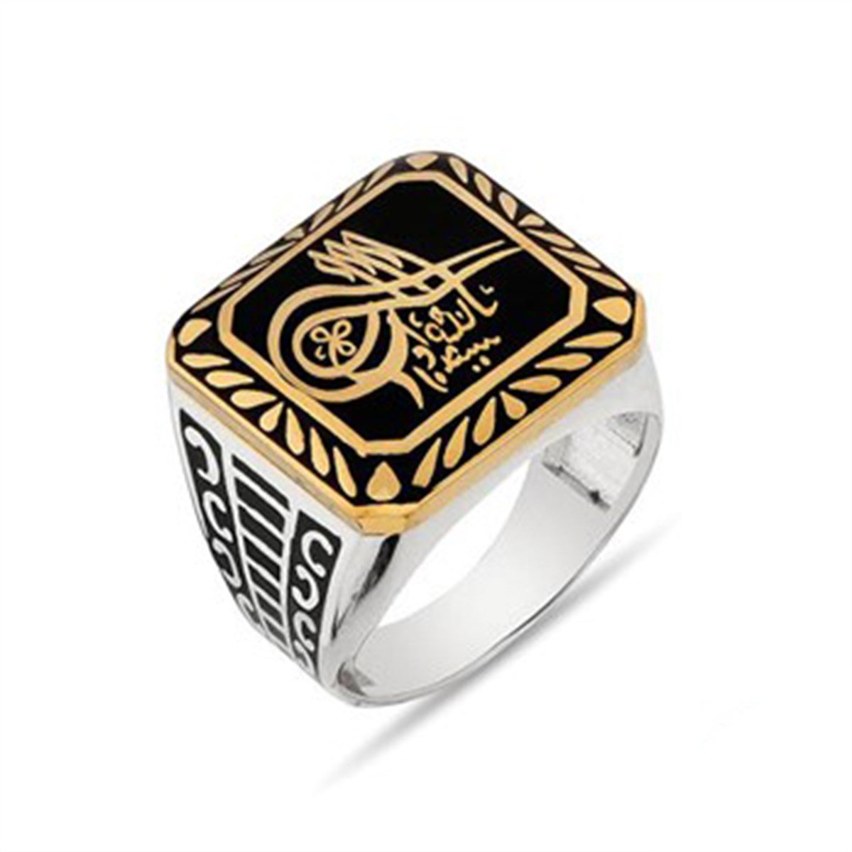 Osmanlı Tuğralı Gümüş Erkek Yüzüğü