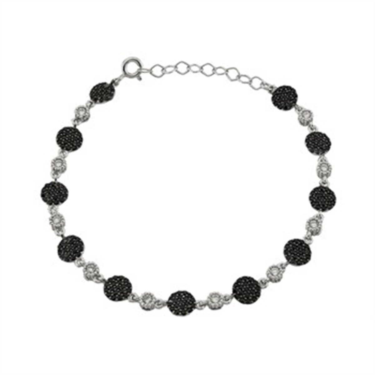 Zirkon taşlı 925 Ayar Gümüş Bayan Bileklik