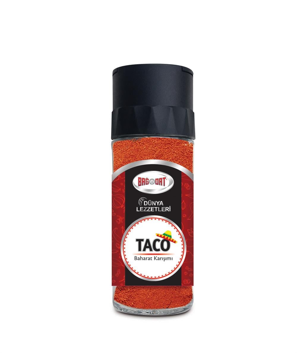 Bağdat Taco Baharatı Tuzluklu Kapak Cam 55 Gr