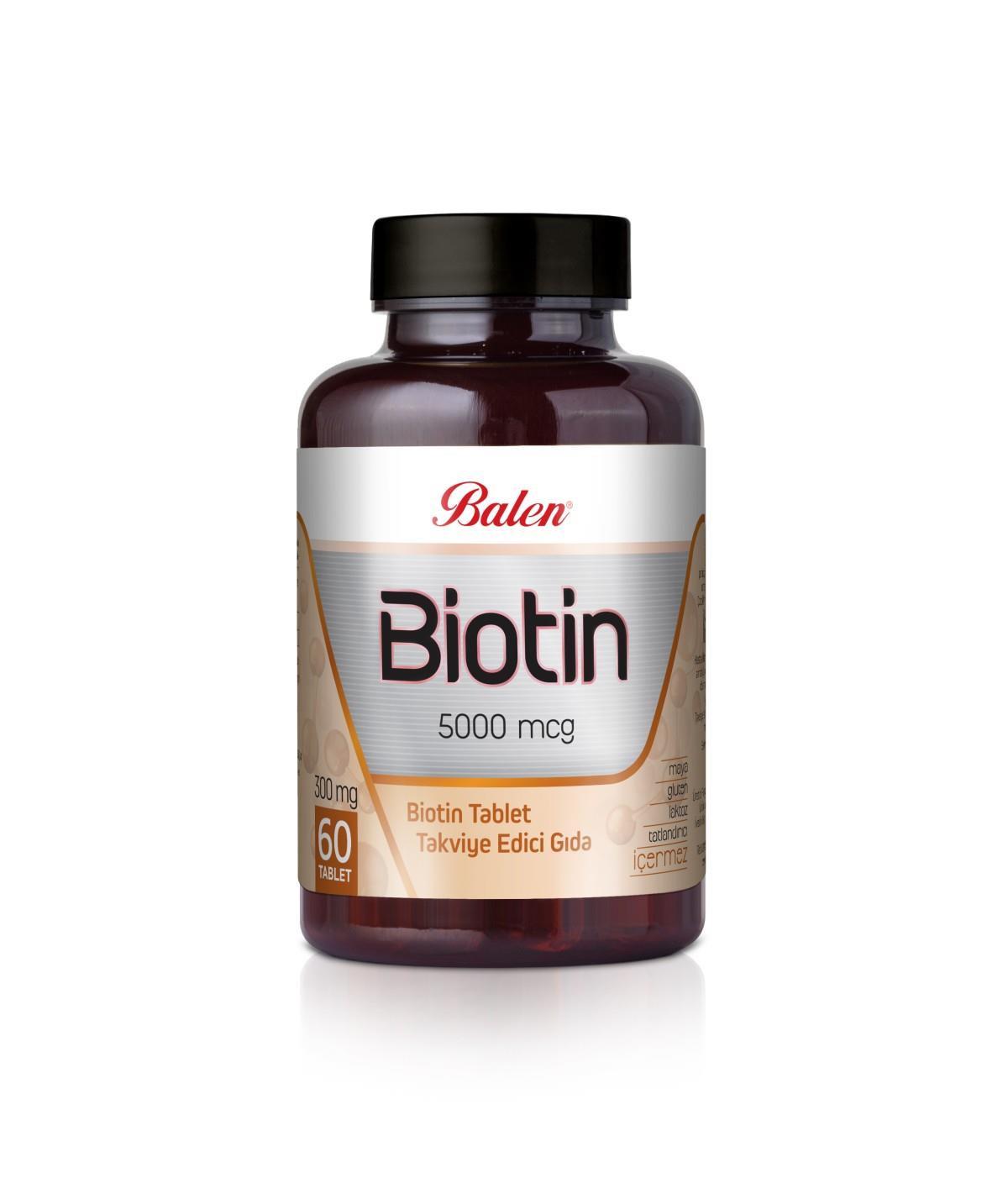 Balen Biotin 300 Mg 60 Tablet