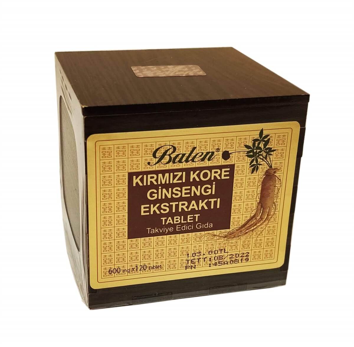 Balen Kırmızı Kore Ginseng Ekstraktı Tablet - 120 Tablet X 600mg