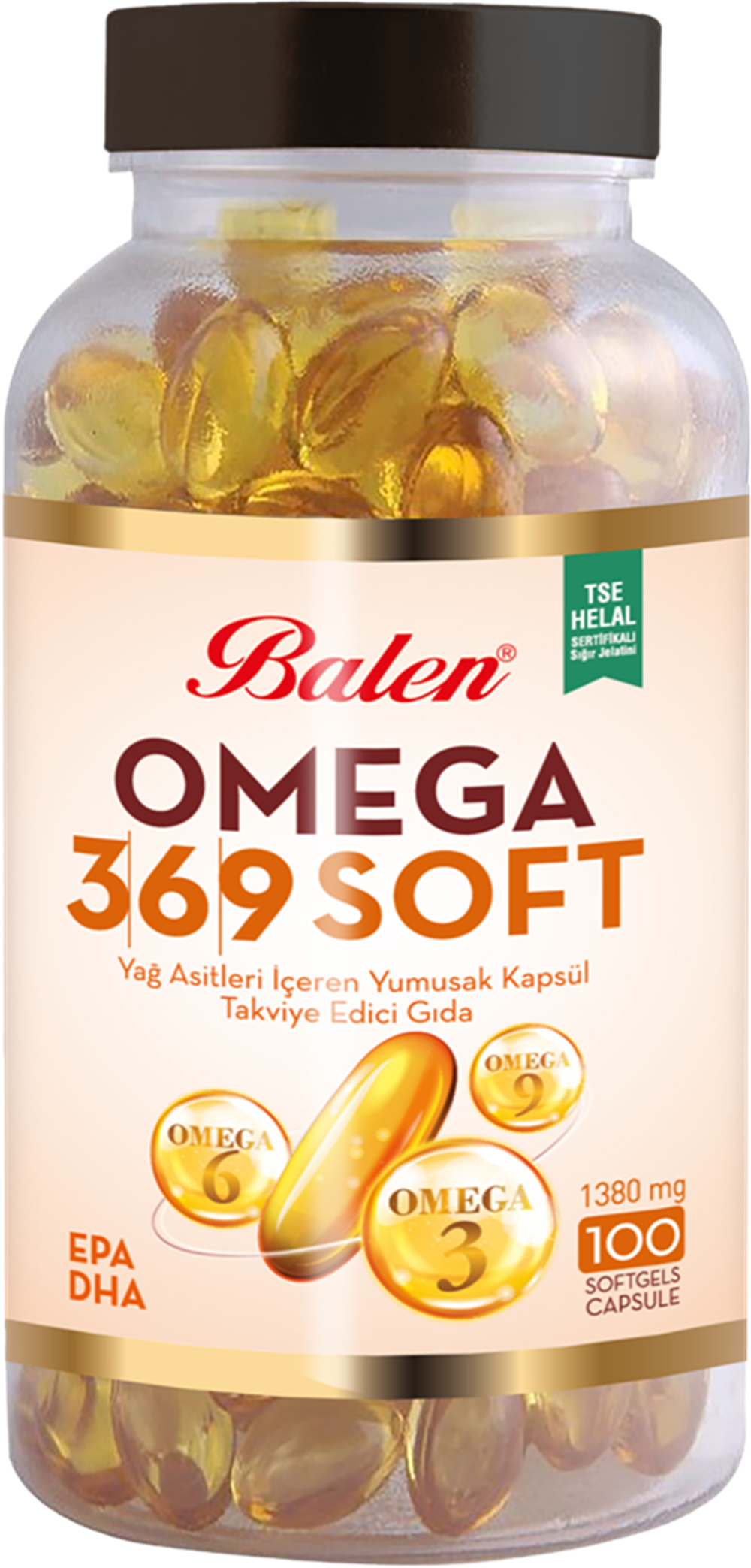 Balen Omega 3-6-9 Yumuşak Kapsül 1380mg 100 Kapsül 
