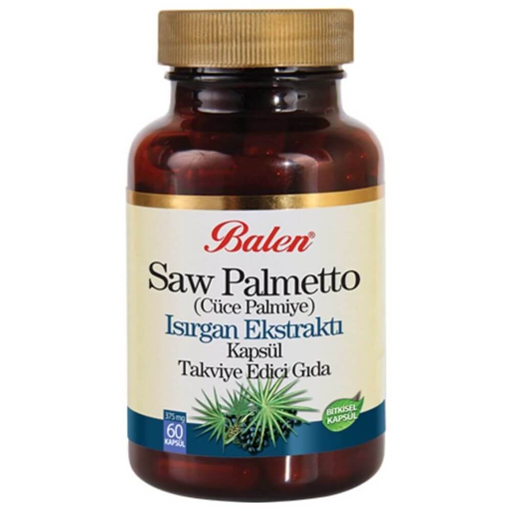 Balen Saw Palmetto (Cüce Palmiye)  Isırgan Ekstraktı Kapsül