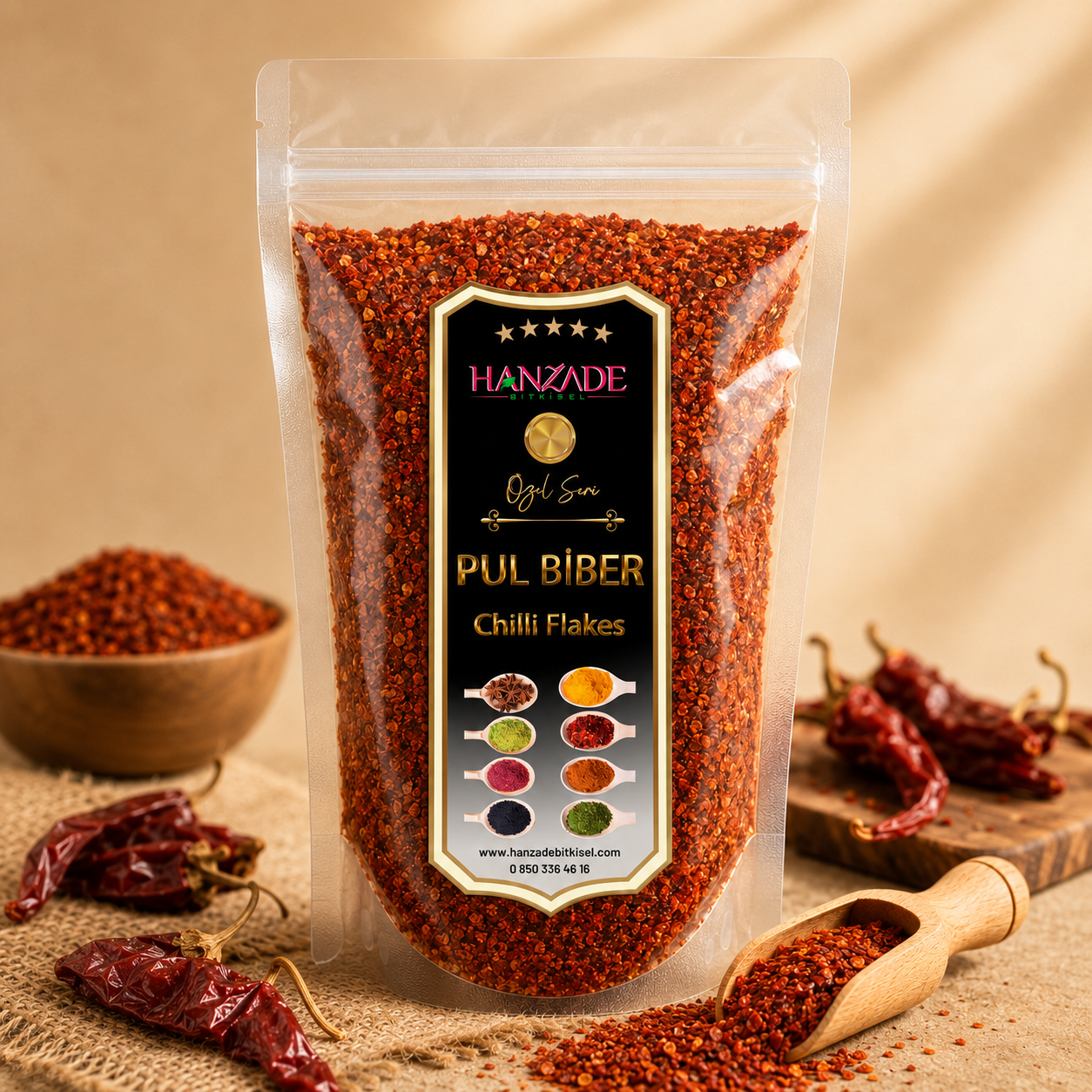 Hanzade Bitkisel Saf Pul Biber