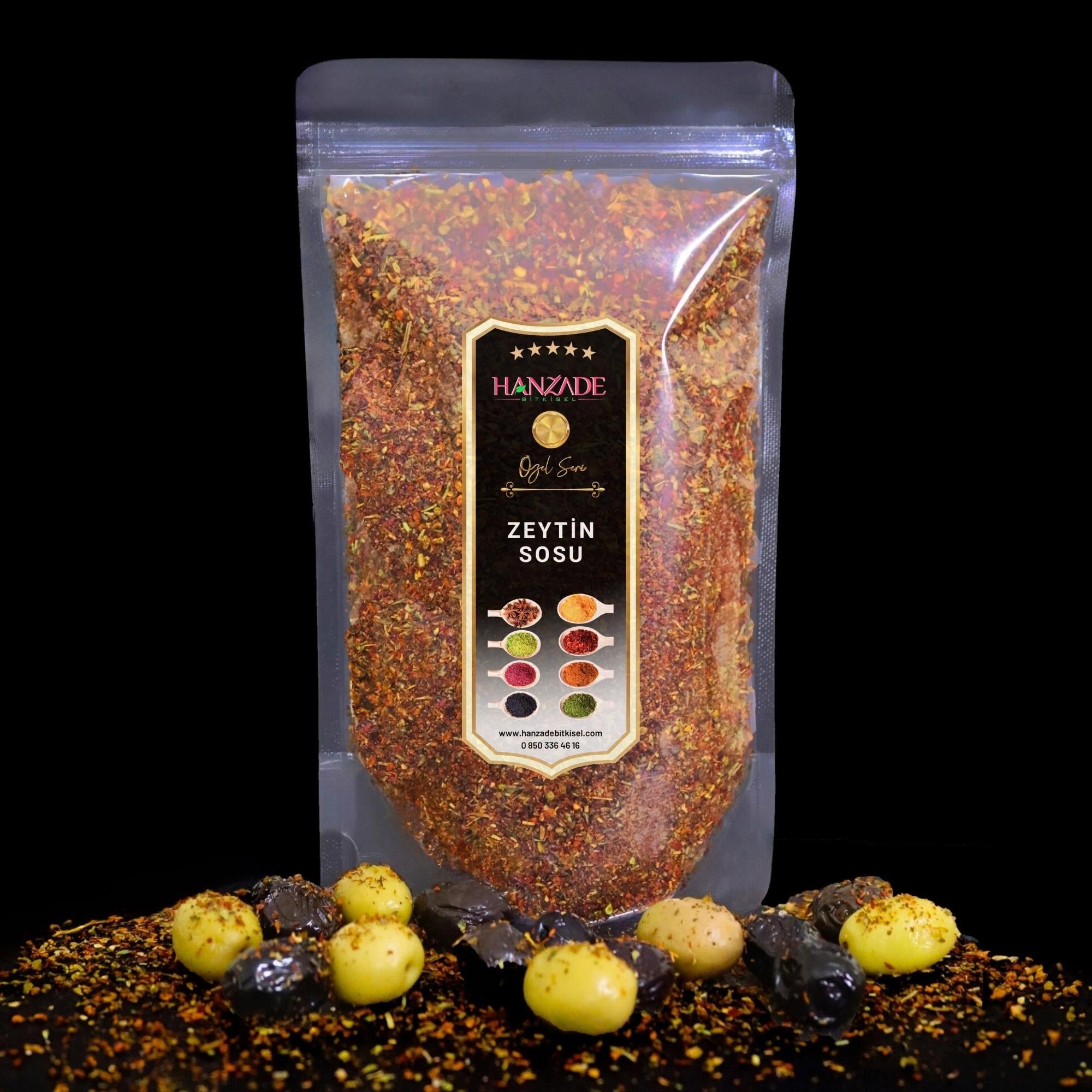 Hanzade Bitkisel Zeytin ve Zeytinyağı Çeşnisi Sosu Harcı Baharatı Kahvaltılık