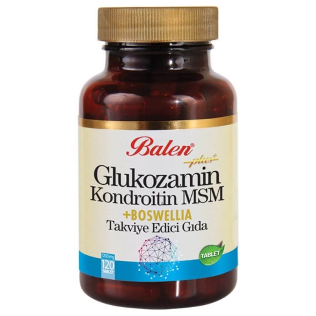 Balen Glukozamin Kondroitin MSM + Boswellia Tablet 120 X 1200 mg
