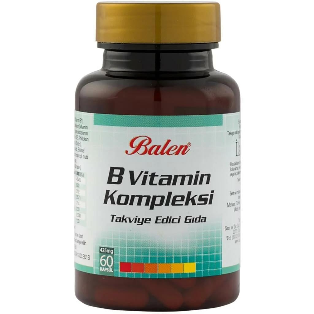 Balen B Vitamin Kompleksi 425 Mg 60 Kapsül