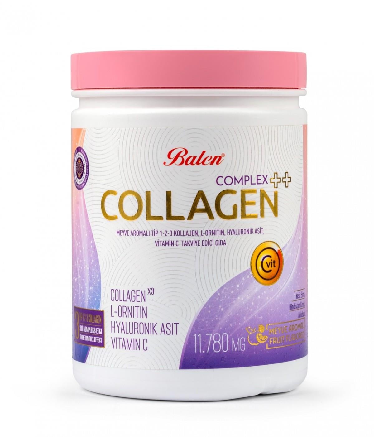 Balen Collagen Complex Tip 1,2,3 L-Ornitin Hyaluronik Asit C Vitamini 350 gr 11780mg