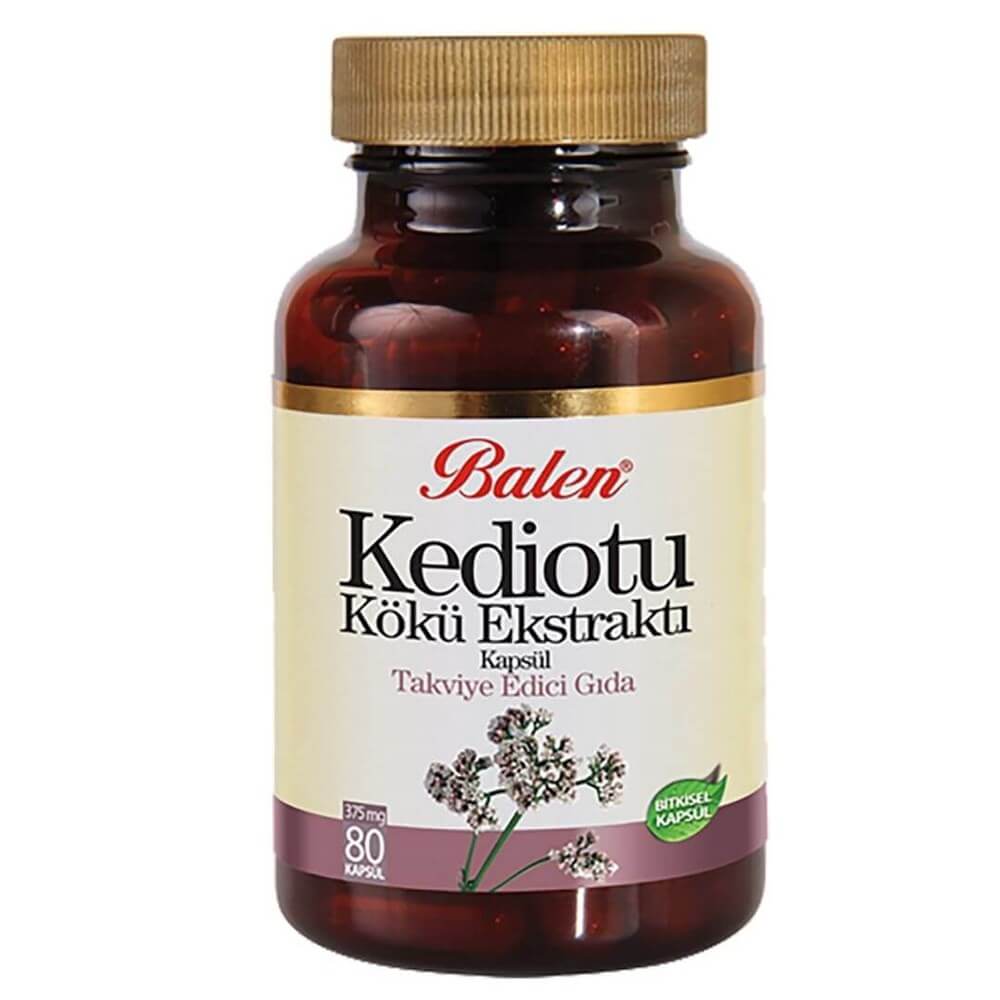 Balen Kediotu Kökü (Valerian Root) Ekstraktı Kapsül - 80 X 375 mg