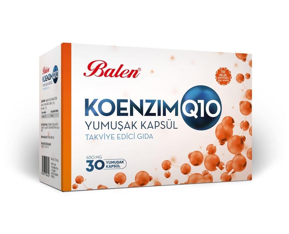 Balen Koenzim Q10 650 mg x 30 Kapsül