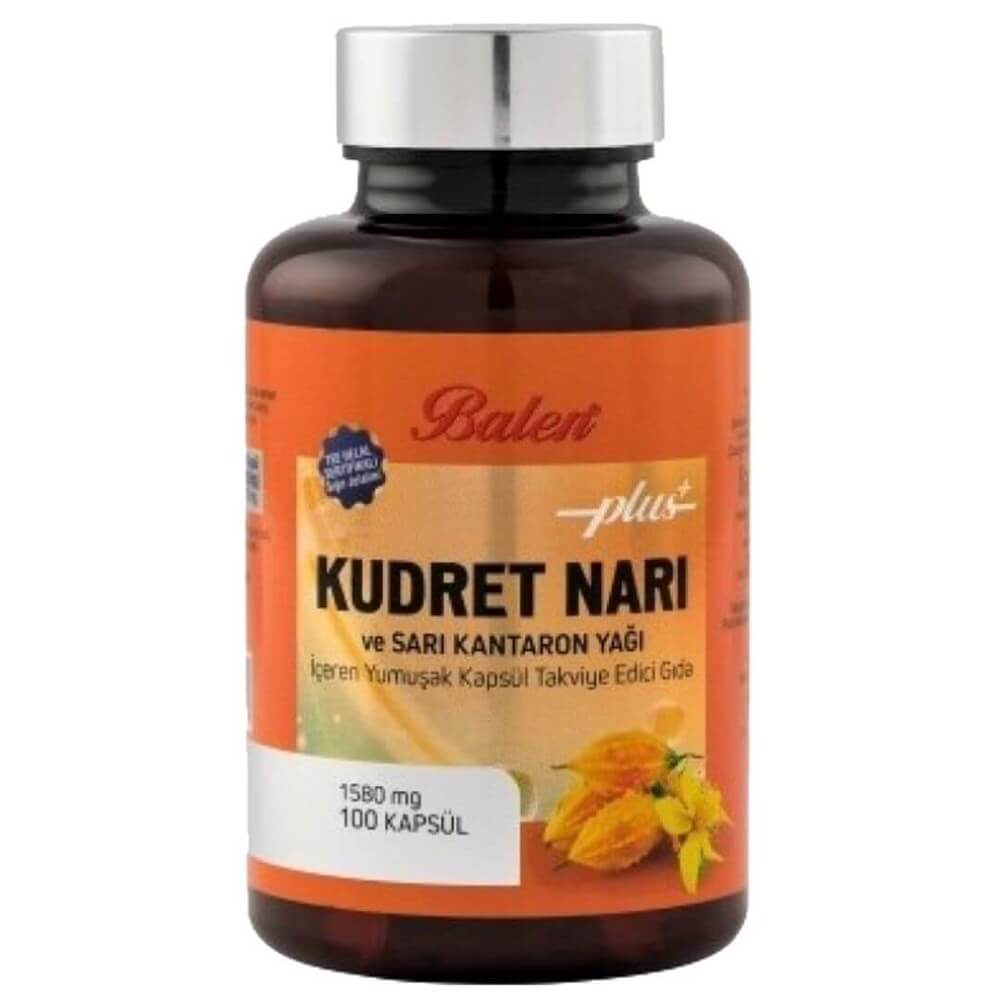 Balen Kudret Narı ve Sarı Kantaron Yağı Kapsül 100 Kapsül 1580 mg