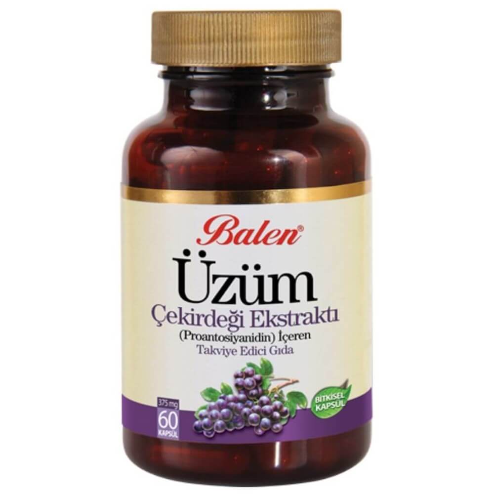 Balen Üzüm Çekirdeği Ekstraktı Kapsül 60 Kapsül X 375 mg