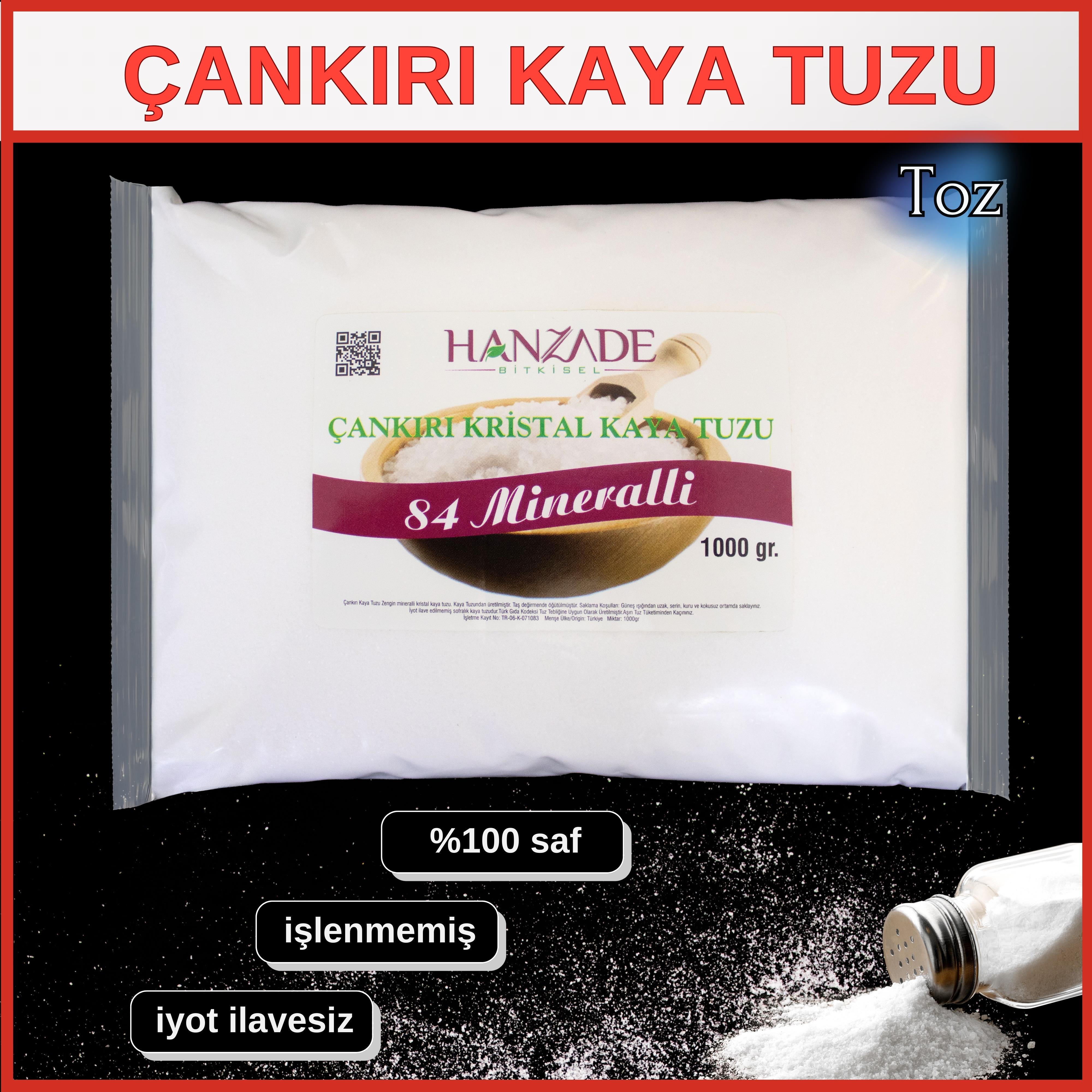 Hanzade Bitkisel Çankırı Kaya Tuzu 1 kg