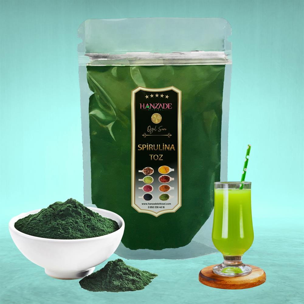 Hanzade Bitkisel Yenilebilir Spirulina Yosun Tozu