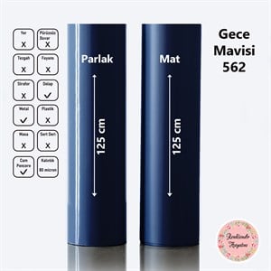 Gece Mavisi Folyo Mat-Parlak-562