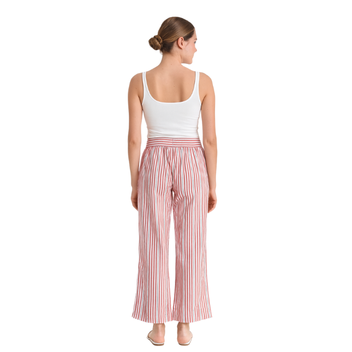 ONLY 15344687 KADIN PANTOLON  KIRMIZI-BEYAZ