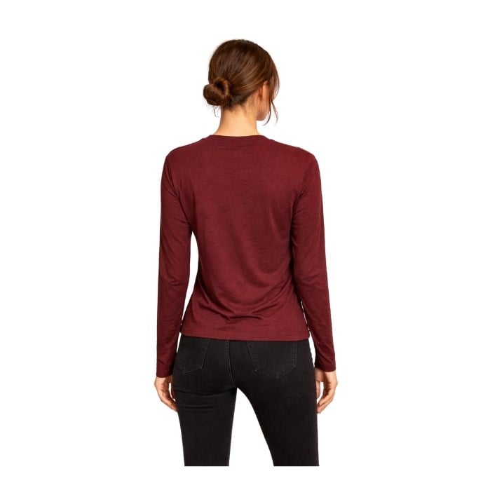 VENA 200766 KADIN T-SHIRT  BORDO