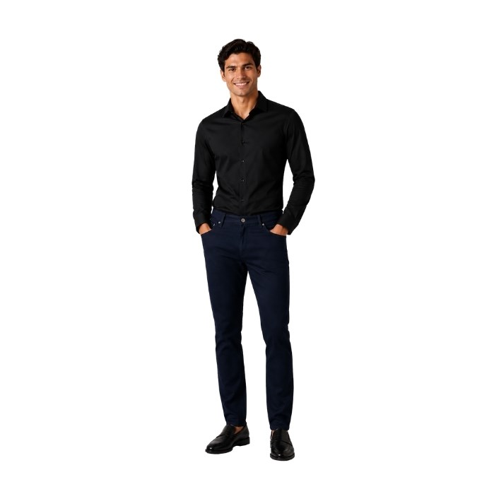 SABRI OZEL S25S15FP001 ERKEK PANTOLON  LACİVERT