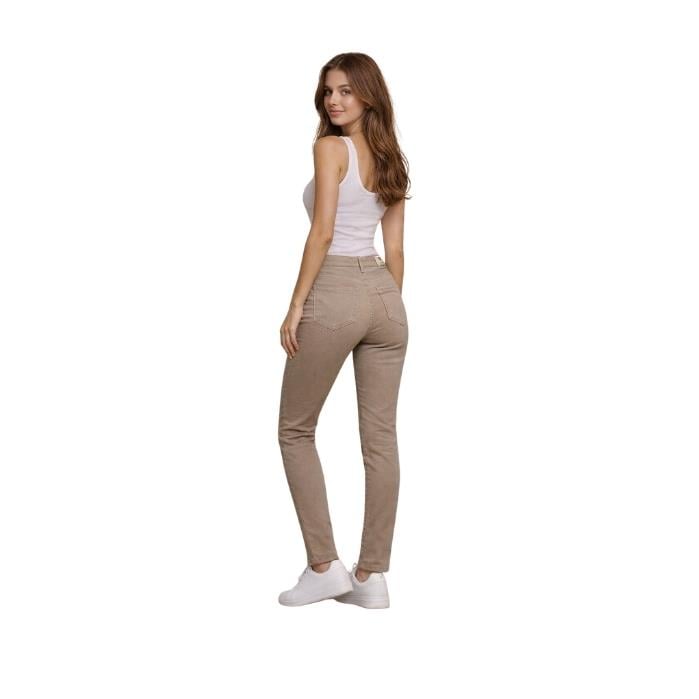 DOUBLE.TT 3530 KADIN PANTOLON  BEJ